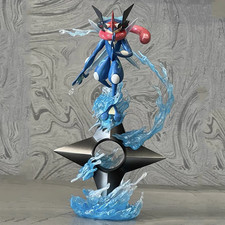 Pokemon Anime Figure 20CM Gk Greninja Water Shuriken Evolved Statue Model New picture