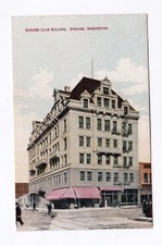 Spokane Club Building Legion Building Spokane Washington Postcard picture
