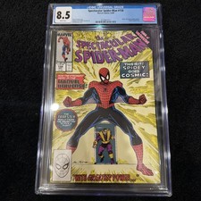 The Spectacular Spider-man #158 CGC 8.5 White Page Cosmic Spider-Man Very Hot picture