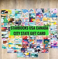 STARBUCKS US & CANADA CITY/STATE CARD NEW 2012 to 2022-Choose One or More picture