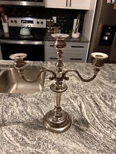 Vintage 1970’s International Silver Co Silver Plate Traditional 3 Arm Candelabra picture