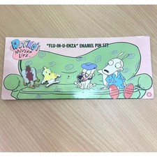 Rockos Modern Life Flu-In-U-Enza Enamel Pin Set The Nick Box Exclusive 2018 picture