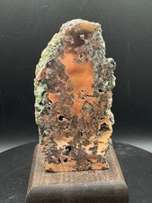 Michigan Native Float Copper – Upright Cut Specimen – Natural  Patina – 0.98 LB picture