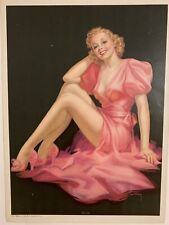 Pearl Frush wall Pinup named Pink Lady. Size 12” x 16.5” picture