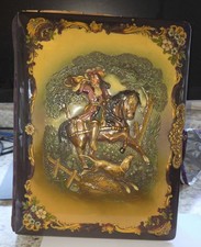 Antique Victorian-era 3D embossed celluloid Photo Album With Photos picture