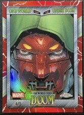 Doctor Doom 2026 Topps Chrome Marvel | One World Under Doom | RED /5 picture