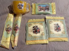 Tokyo Disneyland Hotel Mickey & Minnie Cup Amenity Kit Wash Cloth Toothbrush NEW picture