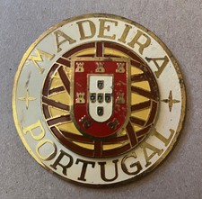 Badge souvenir auto car Portugal Madeira Portuguese automobile radiator grille picture