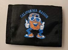 RARE VINTAGE MINT 1980's The California Raisins Nylon Bifold Hook & Loop Wallet  picture