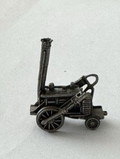 Franklin Mint 1985 Stephenson’s Rocket Pewter Miniature Steam Locomotive picture