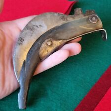 Old Vintage Antique Mexican Horn Ratchet Lock Hawkbill Pruner Pocket Knife picture