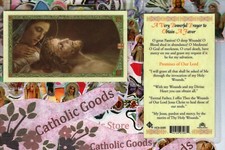 A Very Powerful Prayer to Obtain a Favor  - Laminated Holy Card 338E picture