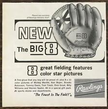 1964 Rawlings Big 8 Baseball Glove PRINT AD  picture