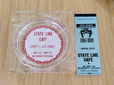 Scarce ca. 1950's State Line Cafe Casino Ashtray & Match Cover McDermitt NV picture