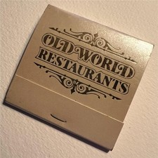 Vtg OLD WORLD RESTAURANTS Matchbook Full 28 Beverly Hills Hollywood Westwood picture