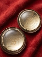Rare Authentic President Donald J Trump 47 VIP Salisbury Pewter Paperweight Set picture