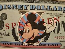 Red Specimen Proof  Disney Dollar Serial Number A1000000  picture