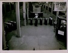 LG857 Orig Roland Oxton Photo TRAIN STATION SECURITY GUARD Night Watch Patrol picture