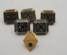 Lot Of 6 Vintage 4H Lapel Pins Awards - Junior Leadership -  picture