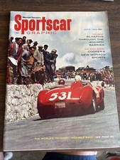 VINTAGE SPORTS CAR GRAPHIC MAGAZINE JUNE 1959 MODELS picture