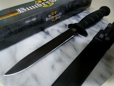 Bundeswehr German Military Combat Knife Fixed Blade Locking Sheath MI220 Black picture
