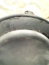 ANTIQUE Pewter Hot Water Plate by Stephen Cox Bristol England Fine Hard Metal 9