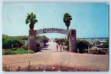 Ensenada Baja California Mexico Postcard Cantamar Trailer Park c1950's picture