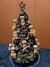 Pillsbury Doughboy Danbury Mint Lighted CHRISTMAS Tree 2002 ,Works picture