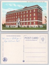 Billings MT Deaconess Hospital Postcard 1937 Montana Curt Teich Vintage picture