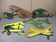 Vintage Aviation Planes SEXTON USA Cast Metal Wall Art Airplanes Lot  1960's picture