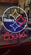 CoCo Pittsburgh Steelers Coors Logo Beer Neon Sign Light 24
