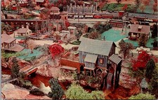 Roadside America Miniature Farm Gristmill Shartlesville PA Vtg Postcard 5P21-20 picture