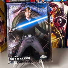 Topps 2026 Topps Chrome Star Wars Luke Skywalker #91 Serial Numbered /77 picture