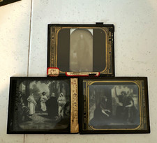 J. H.Thurston Lot of 3 Magic Lantern Glass Slides Religious Christ B&W picture