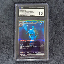 CGC 10 2023 Pokémon Card 151 Blastoise ex 202/165 SAR Japanese Mitsuhiro Arita picture