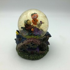 Halloween Snow Globe Stacked Pumpkin Jack O Lanterns Ghost Vampire Small Cute picture