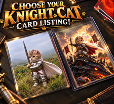 Cute Knight Cat Fantasy Trading Cards 2.5x3.5 Dragon Art Pick Your Card picture