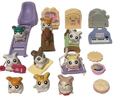 33 Piece Hamtaro Ham Ham Mini Figures Pencil Toppers Furniture Accessories Lot picture
