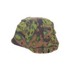 WW2 German M35 Helmet Cover white oak Color Reversible picture