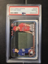 2024 Topps Update Shohei Ohtani Mike Trout #US76 PSA 10 GEM MINT picture
