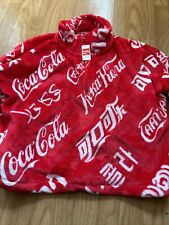 Coke Fleece Top Classic Coca Cola Red Fleece Top. 1/4 Zip picture