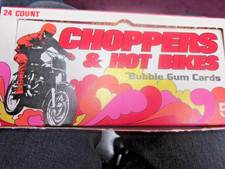 -1972 Donruss (Choppers & Hot Bikes) Wax Box with 24 packs picture