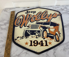 Jeep Willys 1941 Decorative Advertising Sign Plaque, Automobiles Theme picture