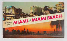 Greetings from Miami and Miami Beach Folder Postcard Booklet Picturamic 18 Views picture