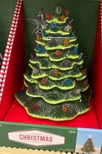 Ceramic Christmas Tree 15 Inch with Lights, Bulb, Cord and Star picture