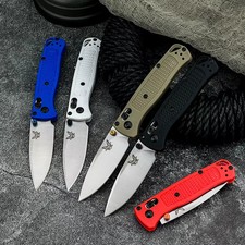 533 Bugout Pocket Knife Outdoor Camping Tactics Nylon Wave Fiber Handle Hunting picture