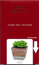 THANK YOU, TEACHER 2021 HALLMARK KEEPSAKE CHRISTMAS ORNAMENT NEW (BD) -A picture