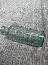 Antique R.E. Sellers Druggist Medicine Bottle Pittsburgh PA Blue Glass Pontil picture
