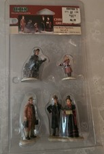 Vintage Lemax Christmas Village Collectibles Figurines 4 figurines sealed New picture