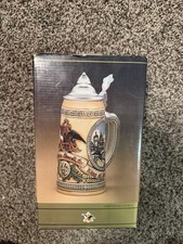 Budweiser Limited Edition V Lidded Stein Anheuser-Busch w/COA Village Scene picture